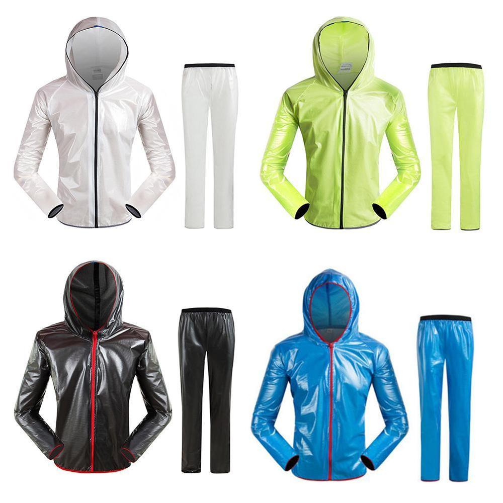 Tpu cykelkläder regnjacka unisex vattentät cykeljacka regntät mtb cykel vindkappa split poncho regnbyxa kostym