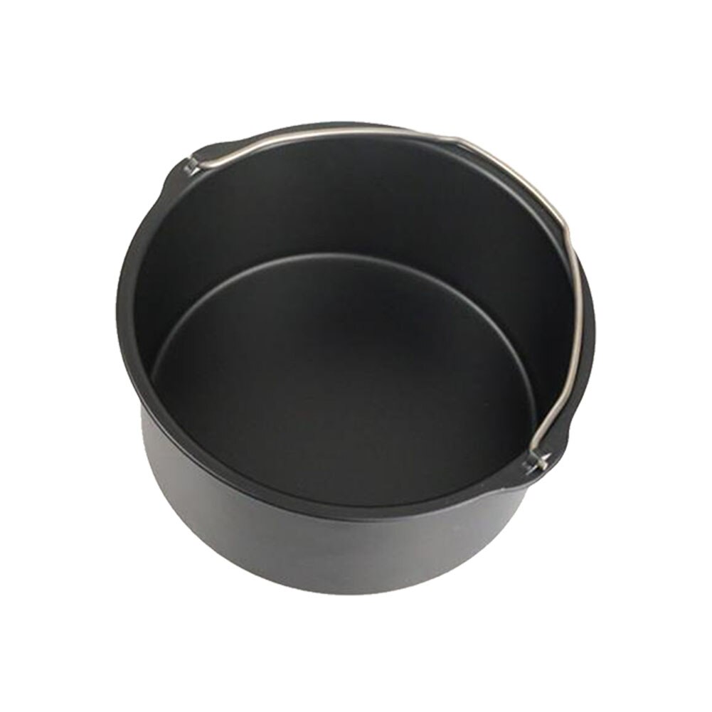 Air fryer non-stick tårta fat fat bakugn pan bricka frityrkorg tårta fat kökstillbehör 6/7/8 tum