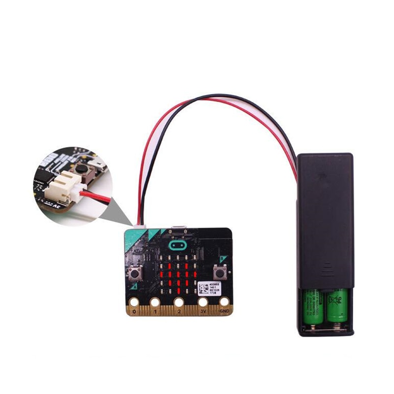 2pcs/lot Micro:bit Battery Holder Case Battery Cover Box Shell 3V PH2.0 Interface for Microbit AAA Batteries with 158MM Cable