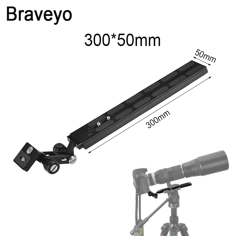 Camera Long Plate Camera Telephoto Lens Support Bracket Tripod Fluid Head Mount Adapter For Manfrotto Standard: Orange