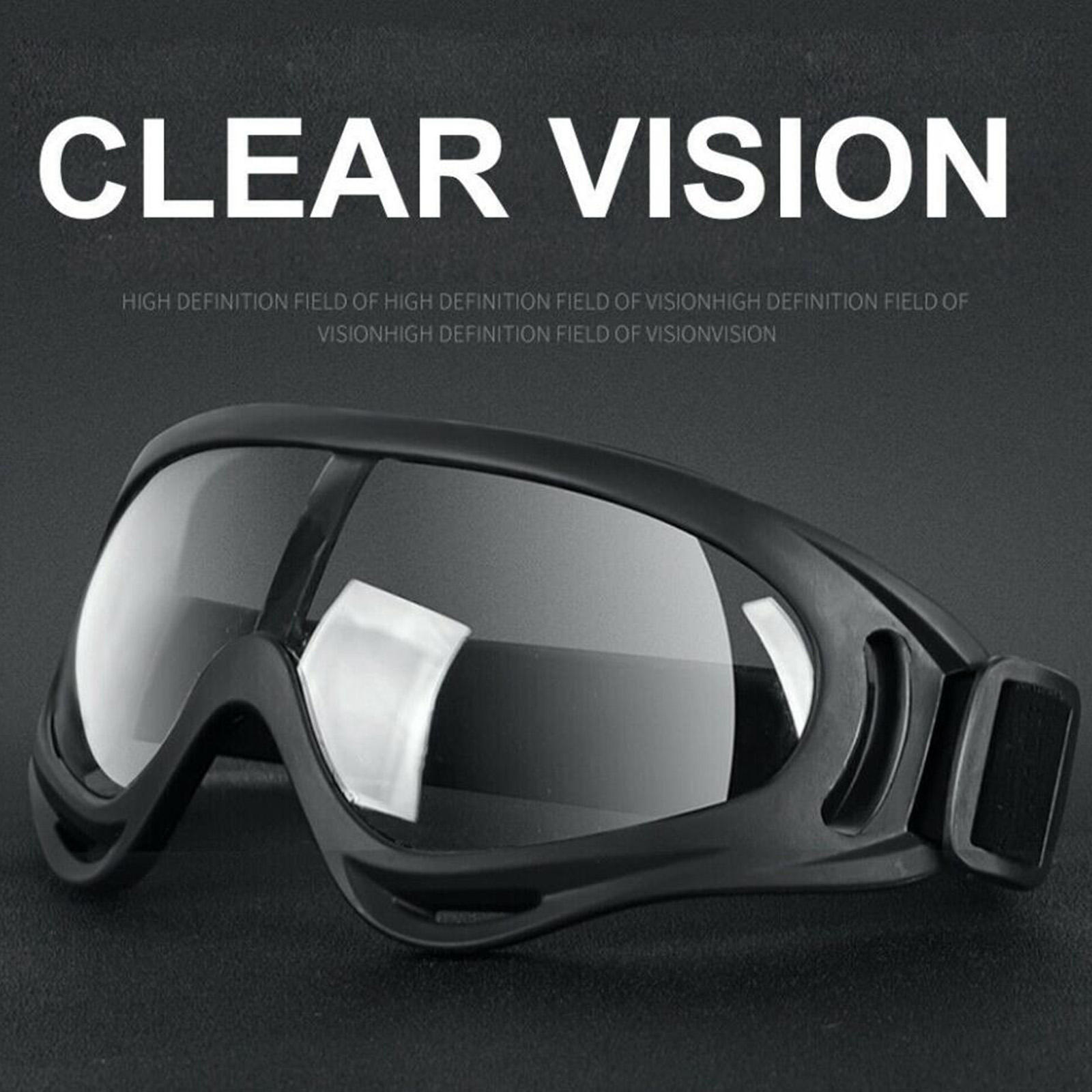 Protective Anti-Fog Safety Goggles Wide- Adjustable Lightweight Eyewear