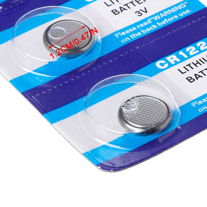 5PCS Button Battery CR1220 Lithium Coin Cell Batteries 1.55V DL1220 BR1220 LM1220 CR 1220 Electronic Watch Toy Remote