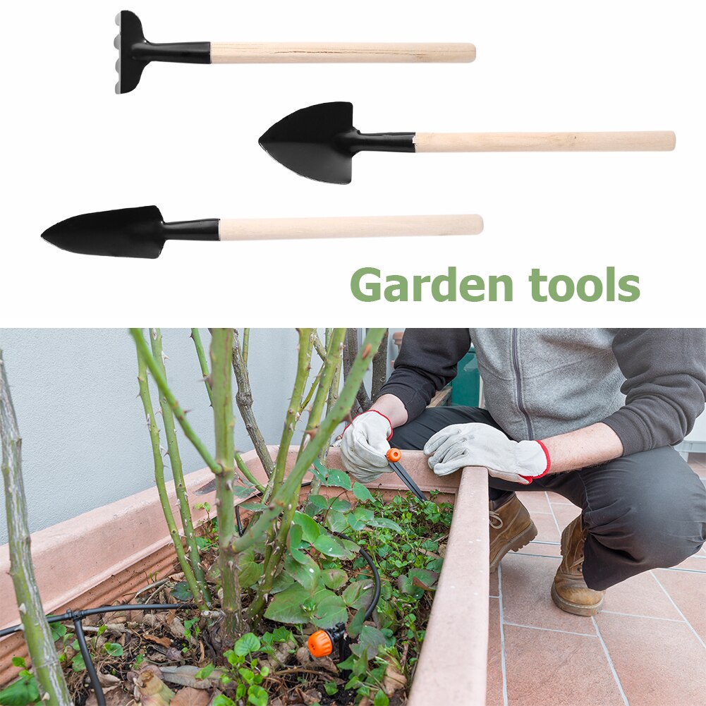 3 Teilig Mini Gartenwerkzeug Set Gartengeräte Kleine Schaufel Kralle