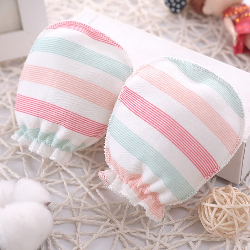 100% bébé moufles gant infantile accessoires coton bébé anti-rayures gants -né gants Protection visage