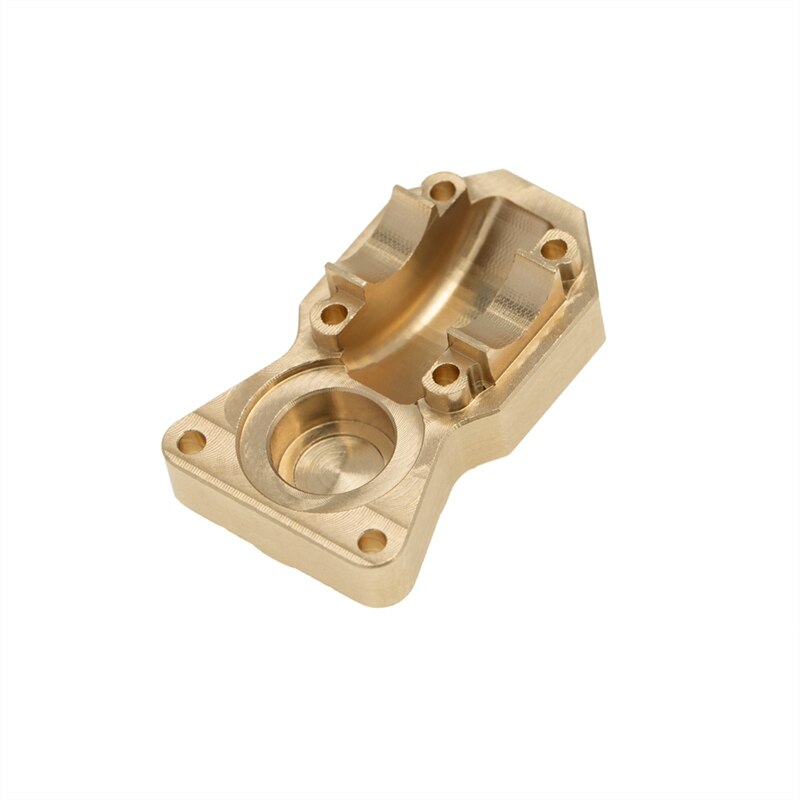 Cubierta diferencial de latón de alta resistencia, cubierta de eje de puente, piezas de mejora para 1/24 RC Crawler Axial SCX24 90081, accesorios