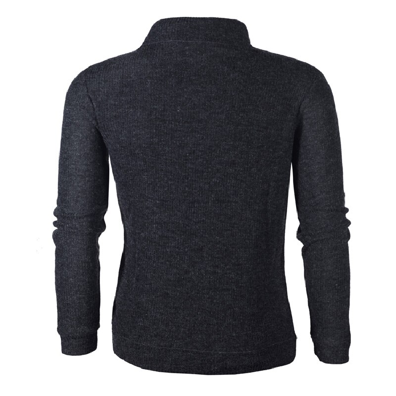 Homem magro-se encaixa colarinho de mangas compridas botão de malha sweatershirt masculino casual esportes pulôver retalhos manga comprida pulôver crewneck