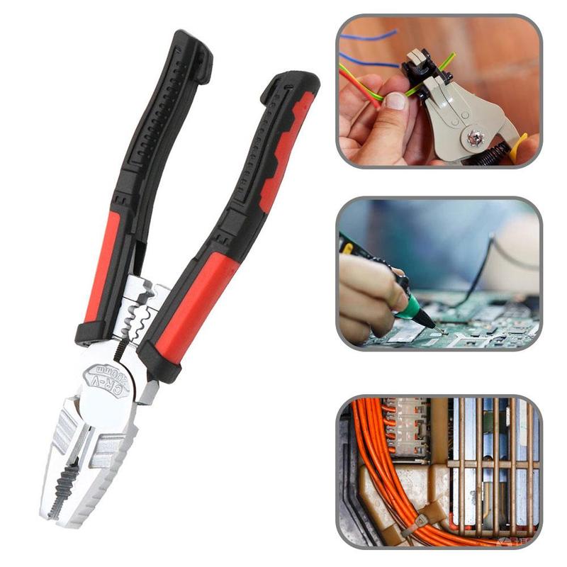 7 In 1 Multifunctional Electrician Cable Cutter Multi-function pliers and cutting For stripping aluminium copper cable and D0X6
