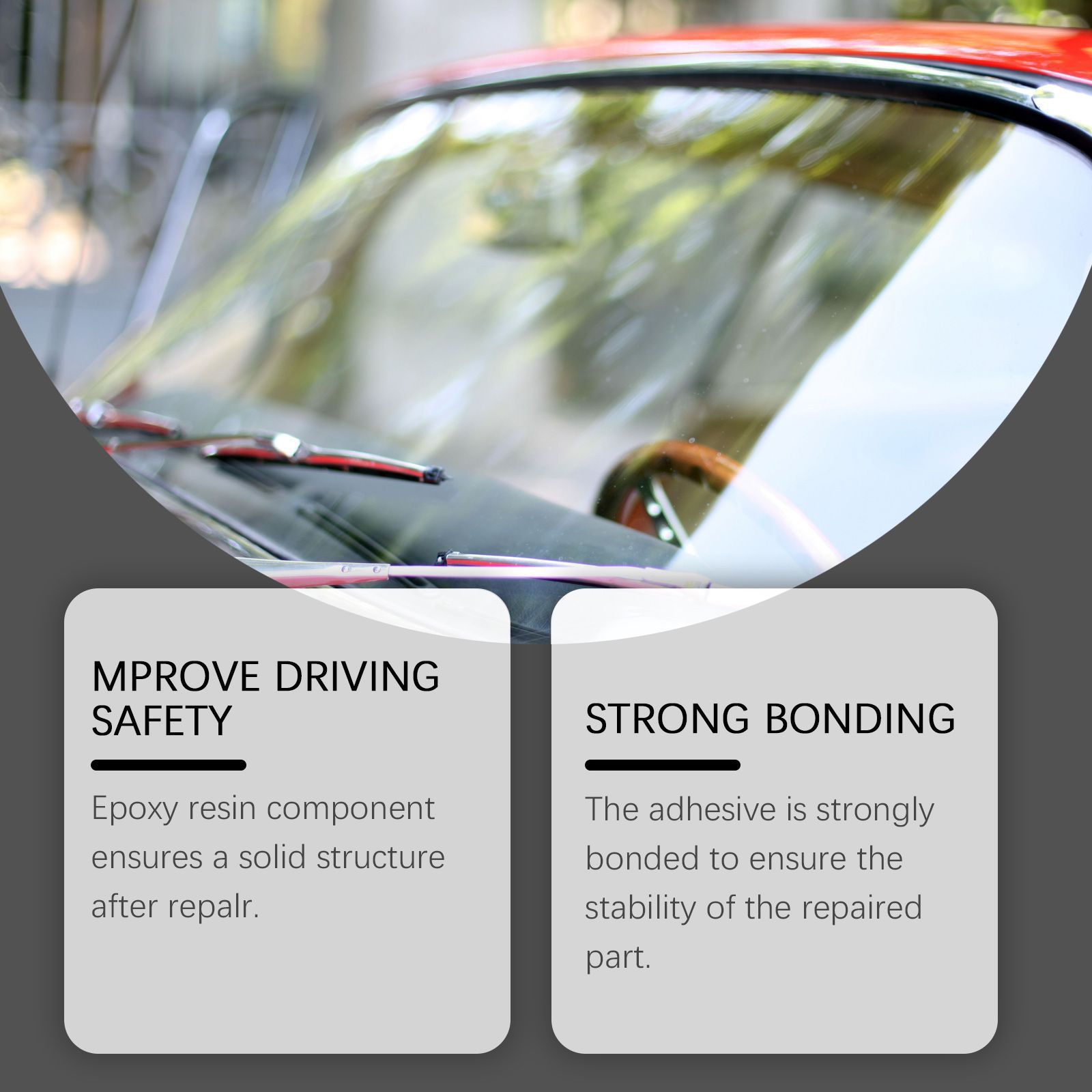 Windshield Crack Repair Kit Latest Upgraded Glass Crack Repair Kit,5MinQuick-Glass Repair Liquid Long-Lasting