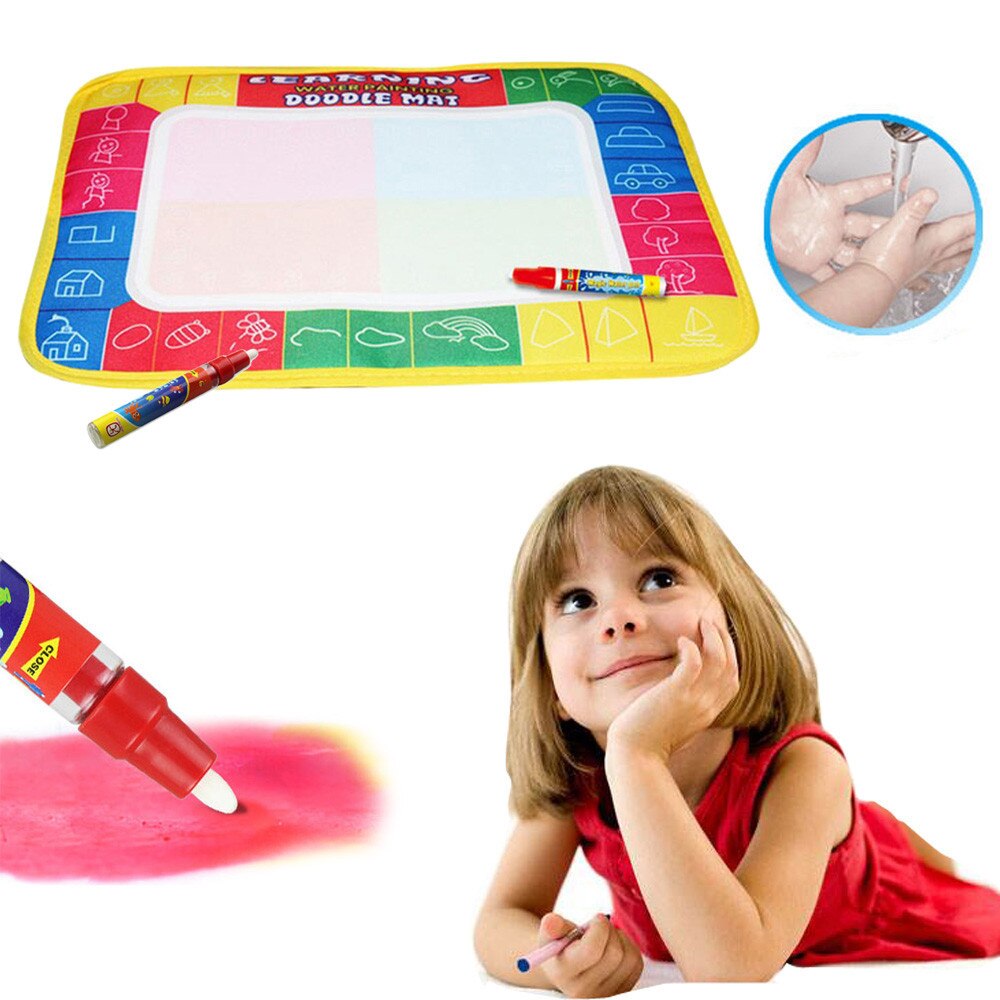 Baby Kids Kinderen Meisjes Jongens Water Tekenen Schilderen Schrijven Mat Board Magic Pen Doodle 29X19 Cm educatief Speelgoed