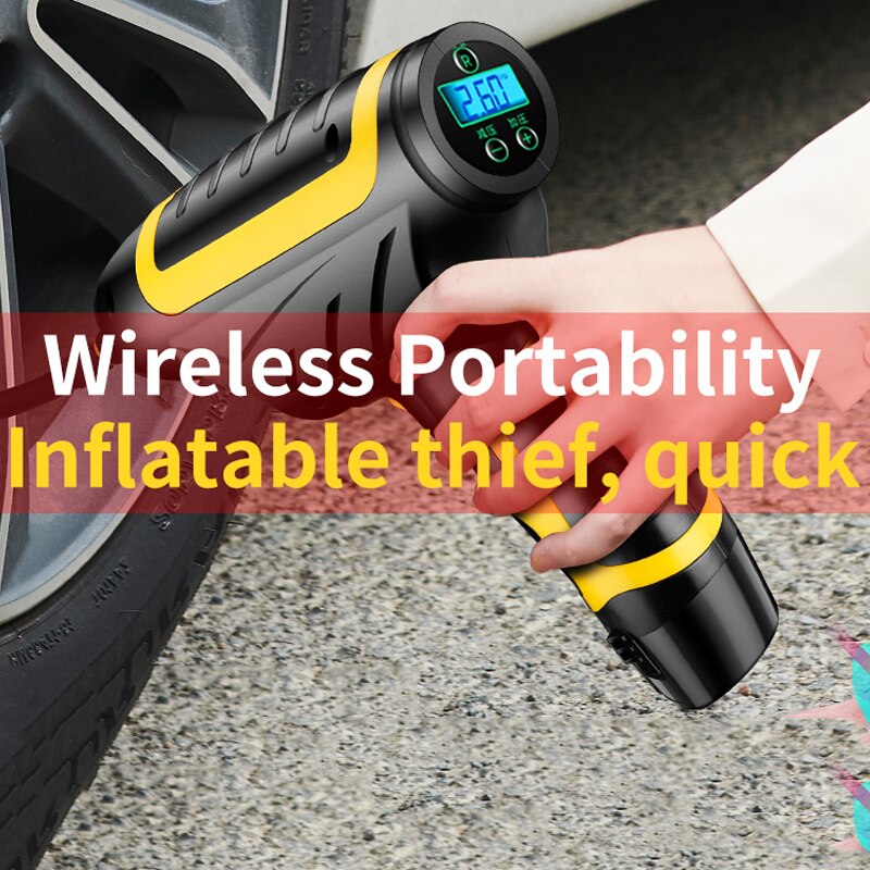 Digital LED Smart Cars Air Compressor Pump Portable Handheld Car Tire Inflator Electric Air Pump 150 PSI Repair Tool Accessories