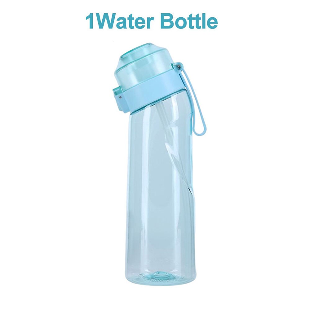 Aromatisierte Wasser flasche 650ml Sport alr hoch Trink flasche 7 Frucht duft kapseln Wasser becher für draussen-Camping Fitness: MULTI