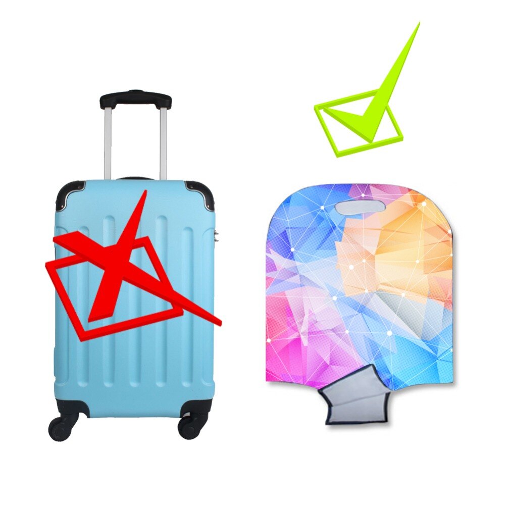 Luggage Cover - Solid Pattern - High Elastic Polyester Spandex - Fits 18"-30" Suitcases