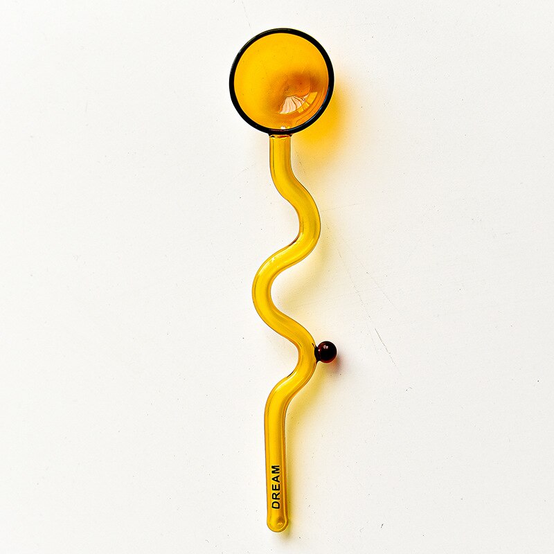 Tasse à café en verre coloré avec poignée d'oreille, tasse à expresso, pour jus de fruit, pour le bureau, pour le petit déjeuner, couleur contrastée,: DREAM