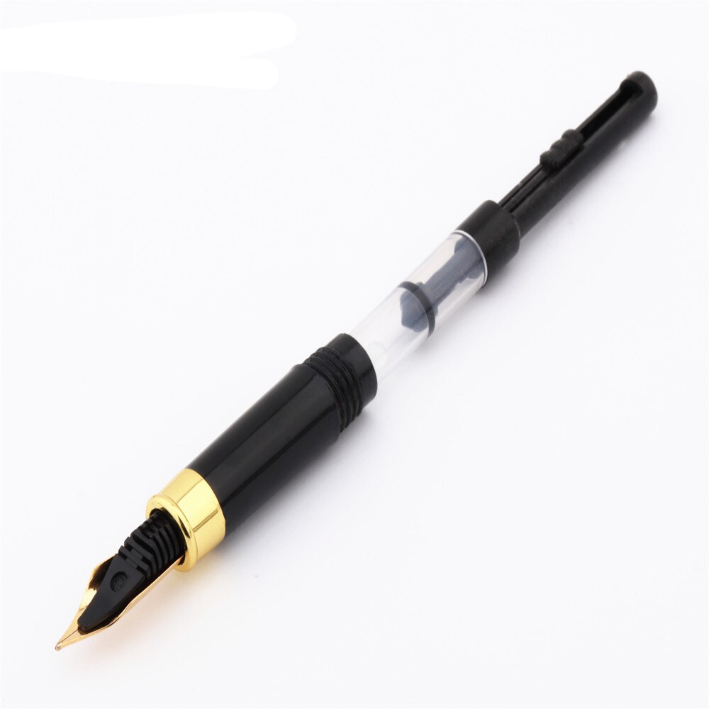 Wooden Fountain Pens Mahogany Pencil Ink Refills Fine Nib Students Stationery Office Medium Nib Signature Stroke Smooth Arri