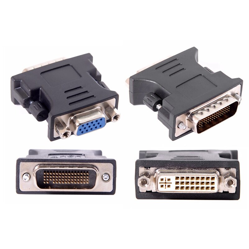 DMS-59Pin Male to 15Pin Extension Adapter for PC VGA RGB Female Card & Lfh 24 + 5 Dms-59Pin Male to Dvi Female Extension Adapter