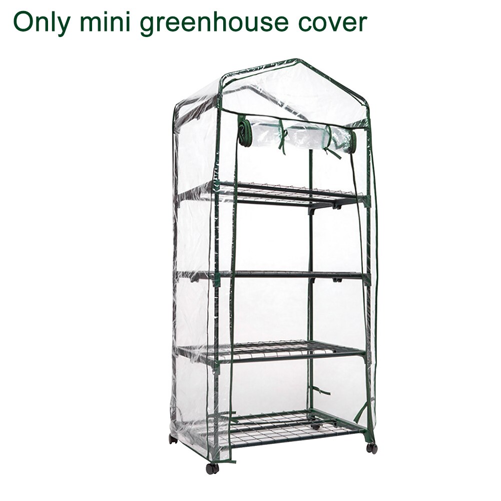 Balconies Outdoor Waterproof Easy Use Portable Garden Supplies Clear PVC Mini Greenhouse Cover Warm Walk-in Reusable Replacement