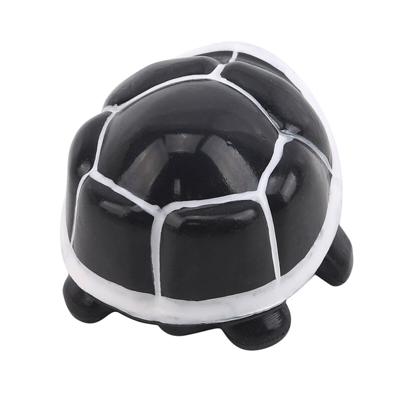 Cute Tortoise Telescopic Head Keychain Cartoon Turtle Key Ring Anti Stress Squeeze Toys Funny Vent Toy Random Color: Black