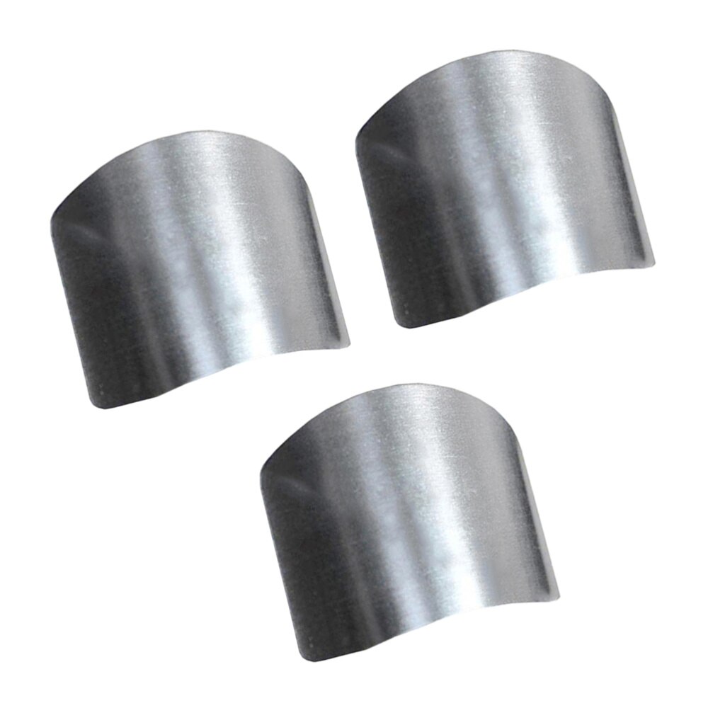 3Pcs Handig Praktische Duurzaam Rvs Finger Protector Hand Protector Voor Keuken Chef Huisvrouw