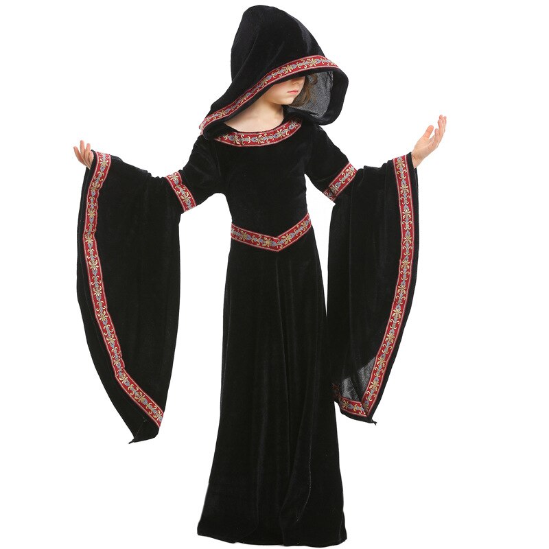 Girls Medival Pagan Witch Halloween Halloween
