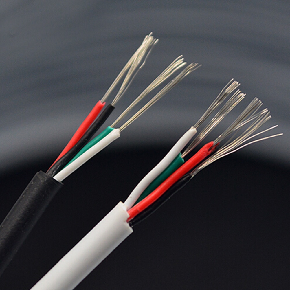 PVC 4 Cores Shielded Signal Wire Headphone Cable C... – Vicedeal