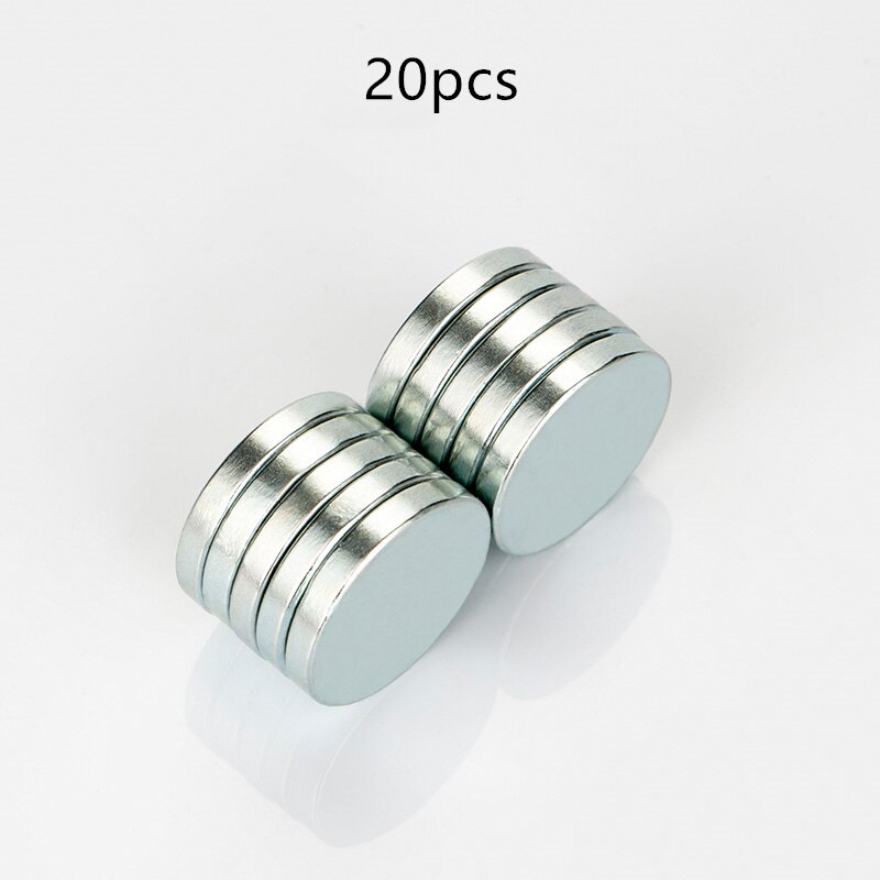 Rkzct 20 x 3 mm myynti pyöreä magneettilevy 20 kpl 30 kpl 50 kpl neodyymimagneetteja tehokas litteä lieriömäinen magneetti koristeluun: 20 kpl