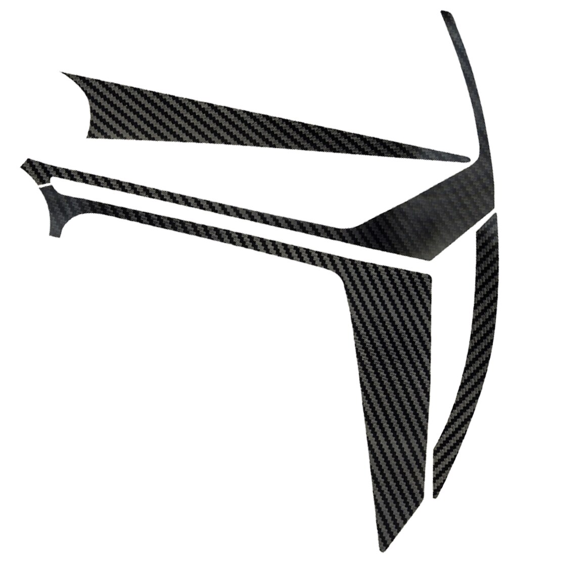 4x Car Left Right Front Rear Wheel Hub Sticker Trim Decor Fit for Hyundai Tucson 2022 Black Carbon Fiber Style Plastic