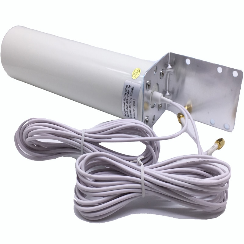 Jx antena sma dupla 5m, antena de cabo de 3g 4g lte 698-960/1710-2700mhz 12dbi para huawei b593 e5186, para modelos huawei b315/593s/b880/b310