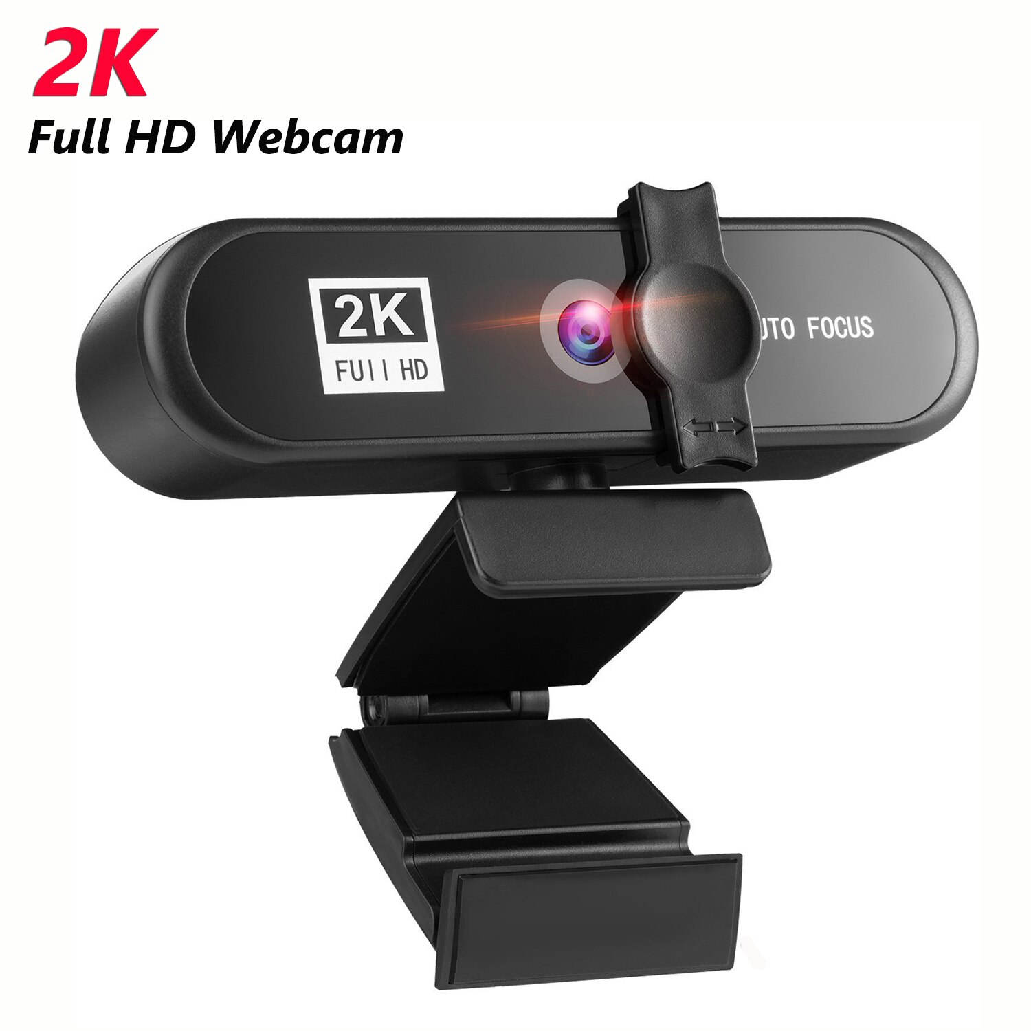 Cámara Web para PC de conferencia, Webcam con autoenfoque, USB, 2K, 4K, para ordenador portátil de escritorio, oficina, reunión en casa, con micrófono, 1080P, HD: 2K