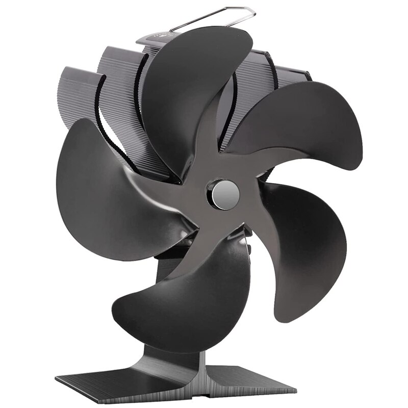 Ventilador termoeléctrico para estufa de leña, ventilador de chimenea no eléctrico alimentado por calor, para estufas de quemador de madera y Pellet: Default Title