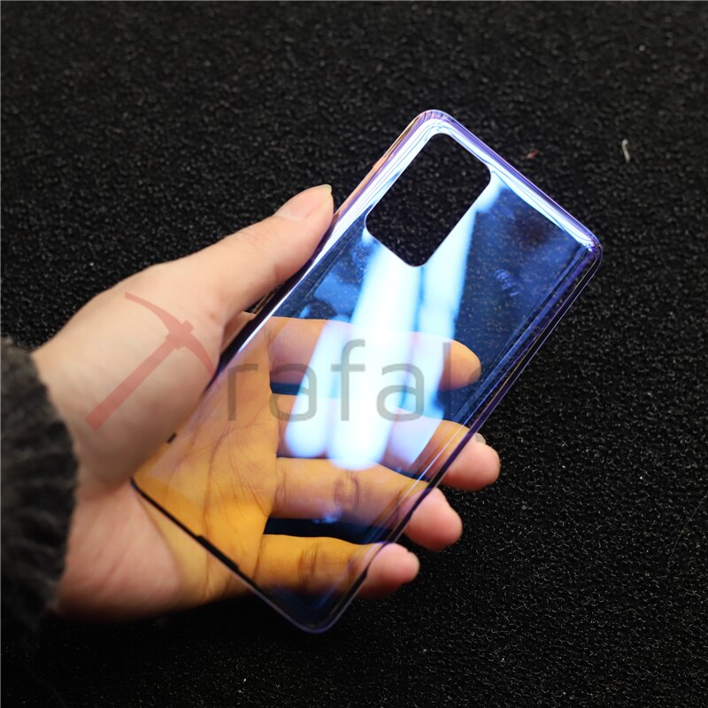 Przezroczysta tylna pokrywa dla Huawei P40 Pro pokrywa baterii tylna wymiana szkła P40Pro obudowa tylna obudowa przezroczysta obudowa naprawa: BlueClear No Lens