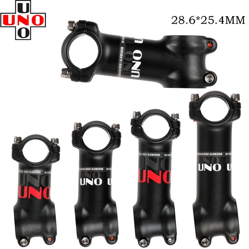 UNO Bicycle Stem ultralight Bike Stem Racing 28.6*25.4MM 7 degrees 70-100MM