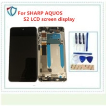 Original 5.5inch For SHARP AQUOS S2 LCD screen display + touch screen+frame panel digitizer for Sharp Aquos S2 + Tools