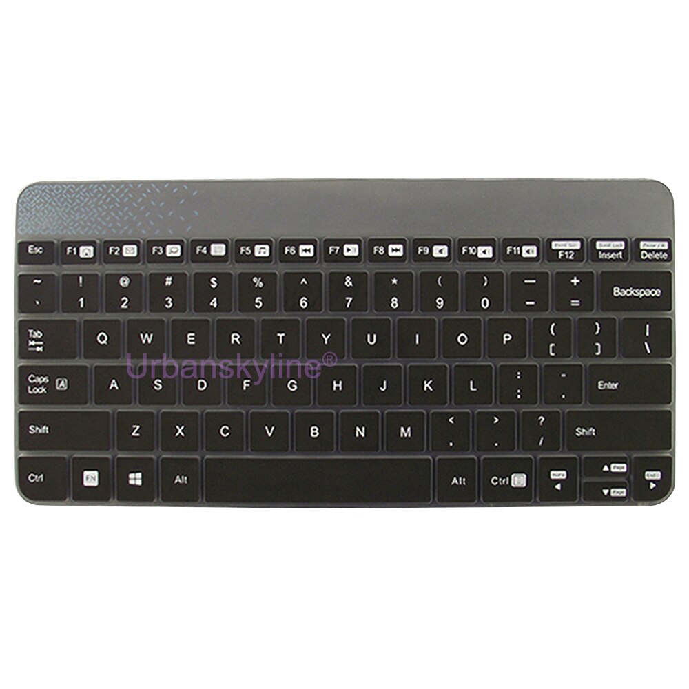 K240 MK240 MK245 Nano Keyboard Cover for Logitech for Logi Mechanical Protective Protector Skin Clear Silicone TPU Case Funda: Black