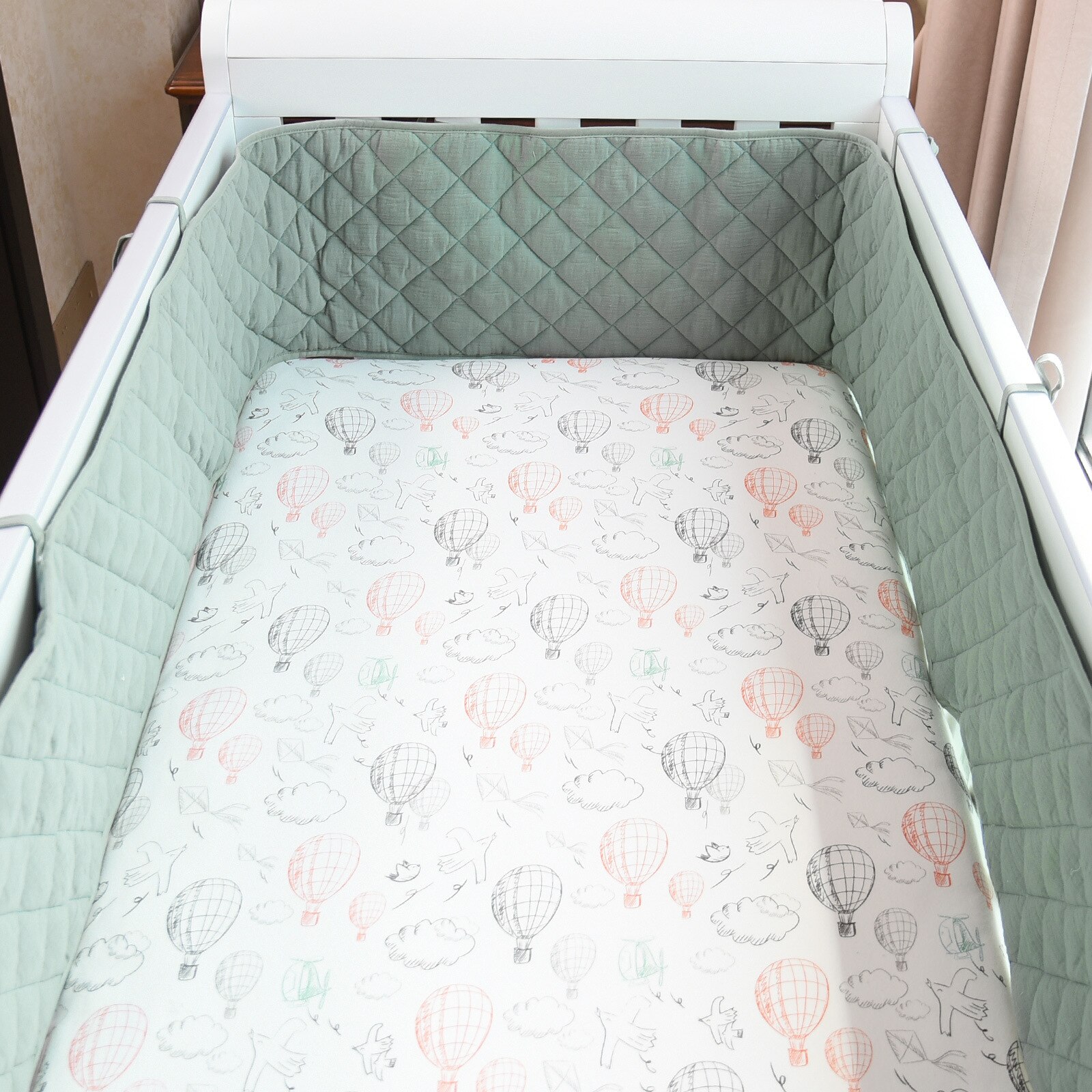Coussin de protection de lit pour enfants, petit sac doux, doux, doux, doux, doux pour la peau: Fanhai blue
