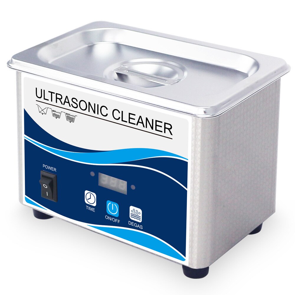 Ultrasonic Cleaner 35w 800ml Household Digital Stainless Steel Basket Ultrasound Cleaning For Denture Watches Glasses