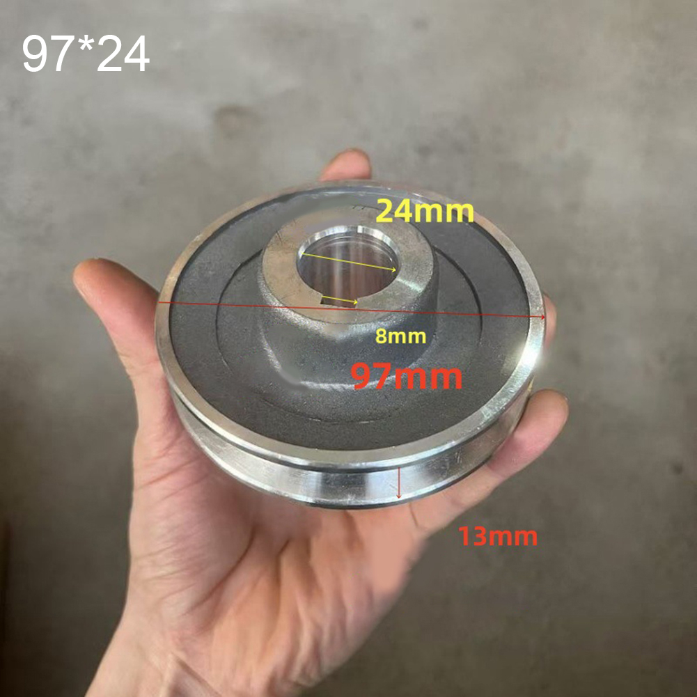 1pc Riemenscheibe Aluminium L-halterung A-Typ Dreieck Riemenscheibe Luft Kompressor Power Werkzeuge Einzigen Nut motor Riemenscheibe Teile