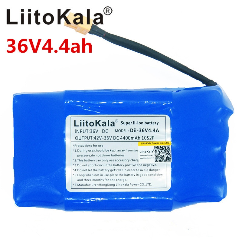 Paquete de batería de li-ion recargable de 36V, 4400mah, celda de iones de litio de 4,4 Ah para patinete eléctrico de equilibrio automático, uniciclo de aerotabla