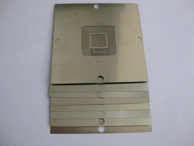 BGA reball station 80mm met stencils voor xbox360 CPU GPU CACHE PS3 CXR714120 rework reballing kit