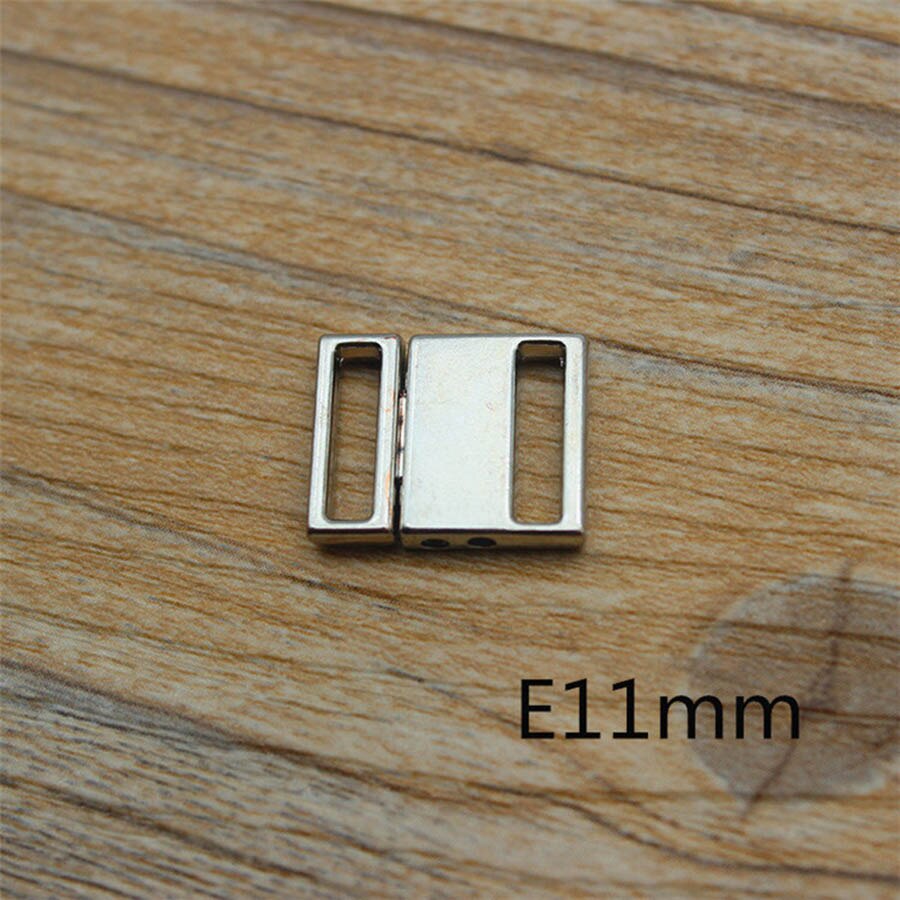 10 set legering bh klämma spännen badkläder clickers bikini front stängning spänne dekoration: E