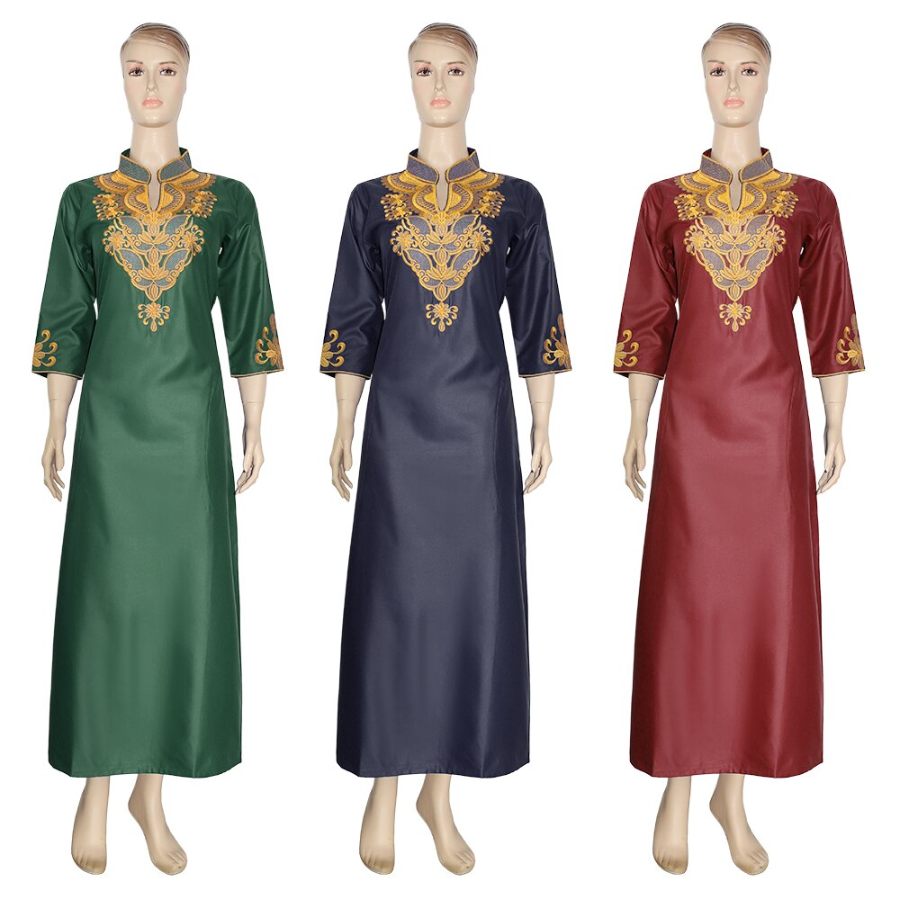 MD Afrikanische Kleider Für Frauen Bazin Dashiki Afrikanische frauen Lange Kleider Traditionellen Südafrika Kleidung Damen Stickerei Kleid