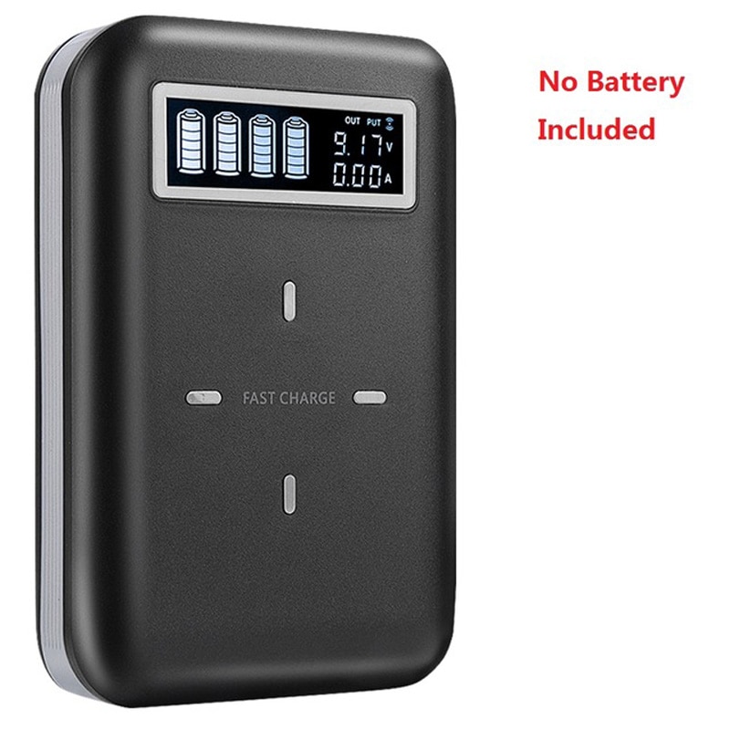 bricolage batterie batterie externe PD chargeur de batterie Portable avec écran LCD 18W Type c chargeur rapide 10W chargeur sans fil