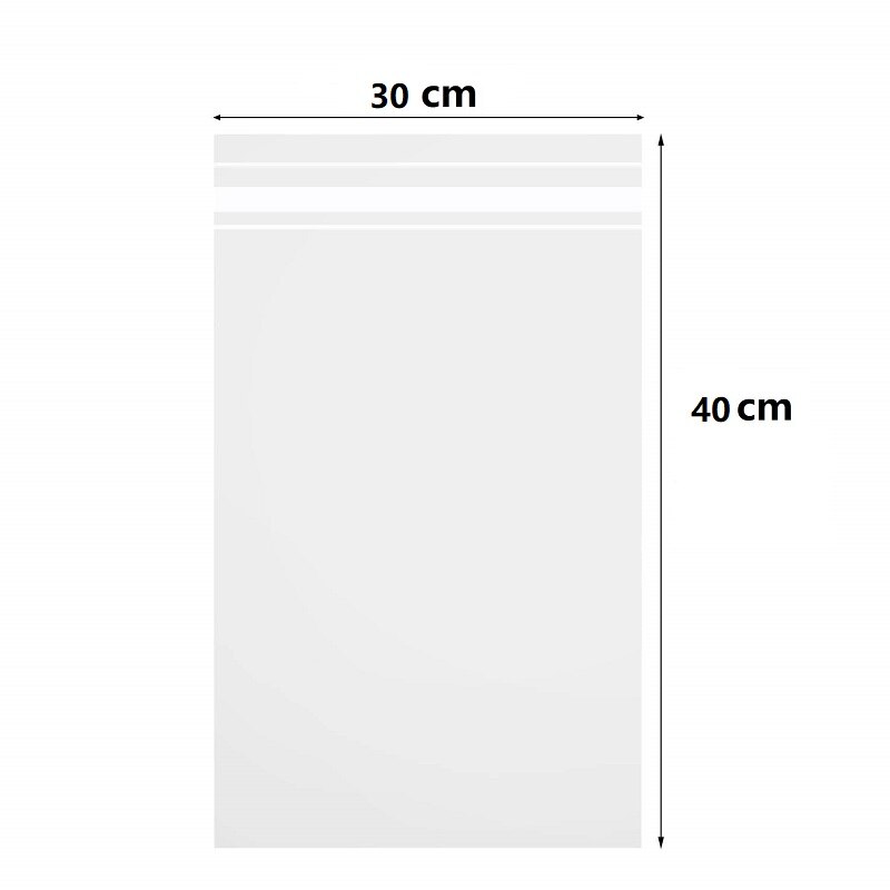 100Pcs/Pack Crystal Clear Resealable Polypropylene Poly Bags for Packaging, Clothing &amp; T Shirts Opp Self Adhesive Plastic Bag: Thickness 0.08mm / D