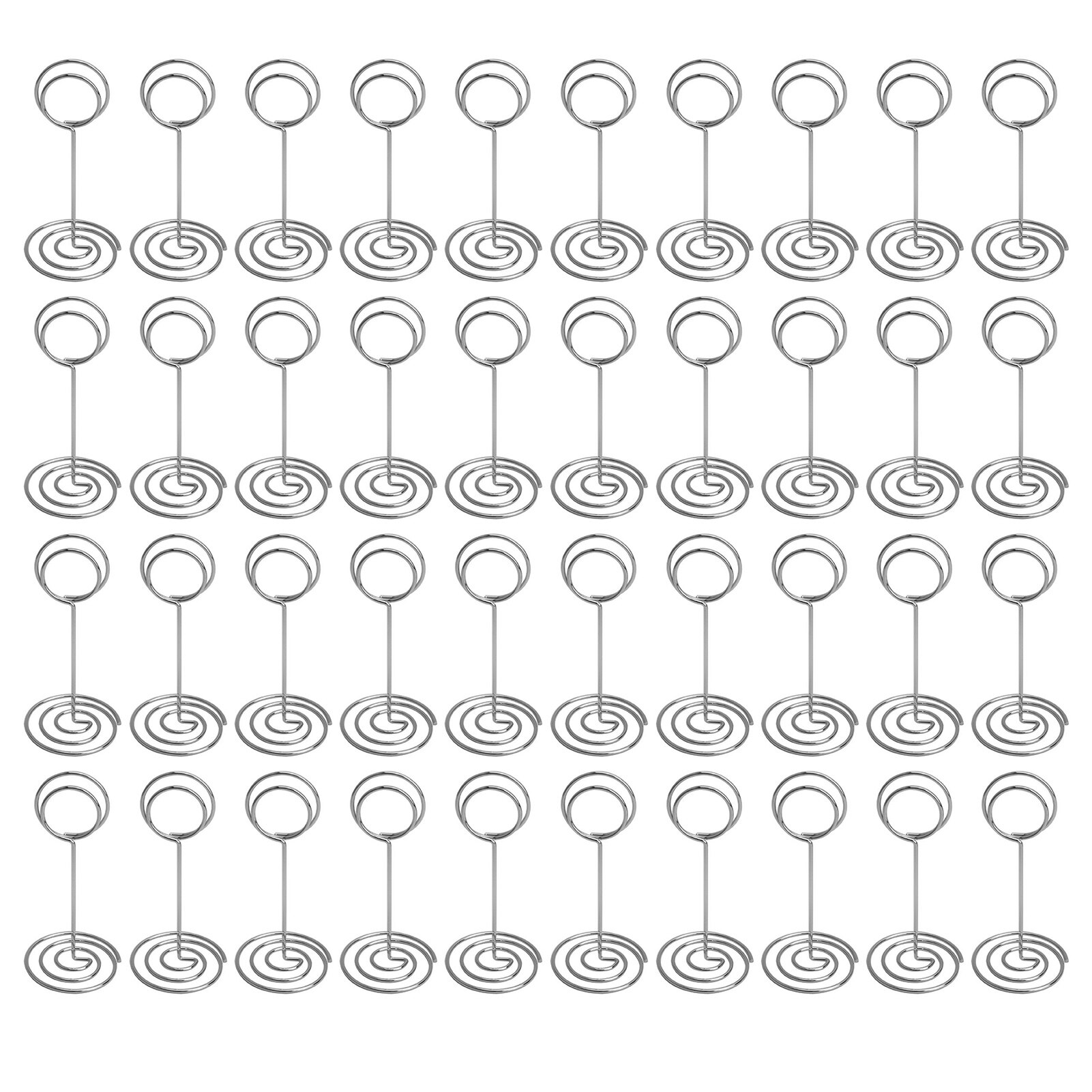 40pcs Centerpiece Reusable Birthday Party Sign Stand Stable For Wedding Table Decor Memo Clip Display Place Card Holder