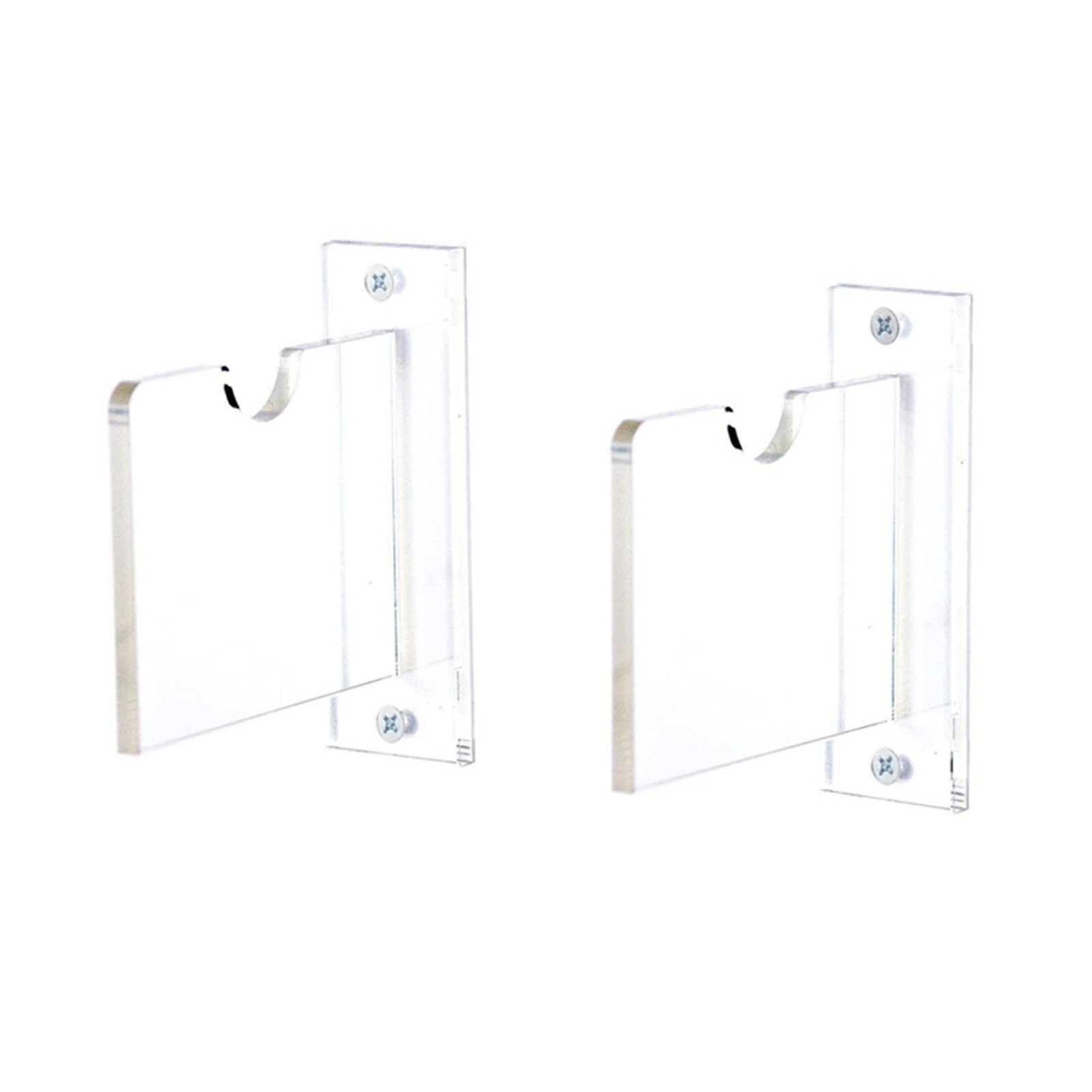 1 Pair Transparent Thick Acrylic Wall Mount Wall Hanger Collectible Display Holder For Swords