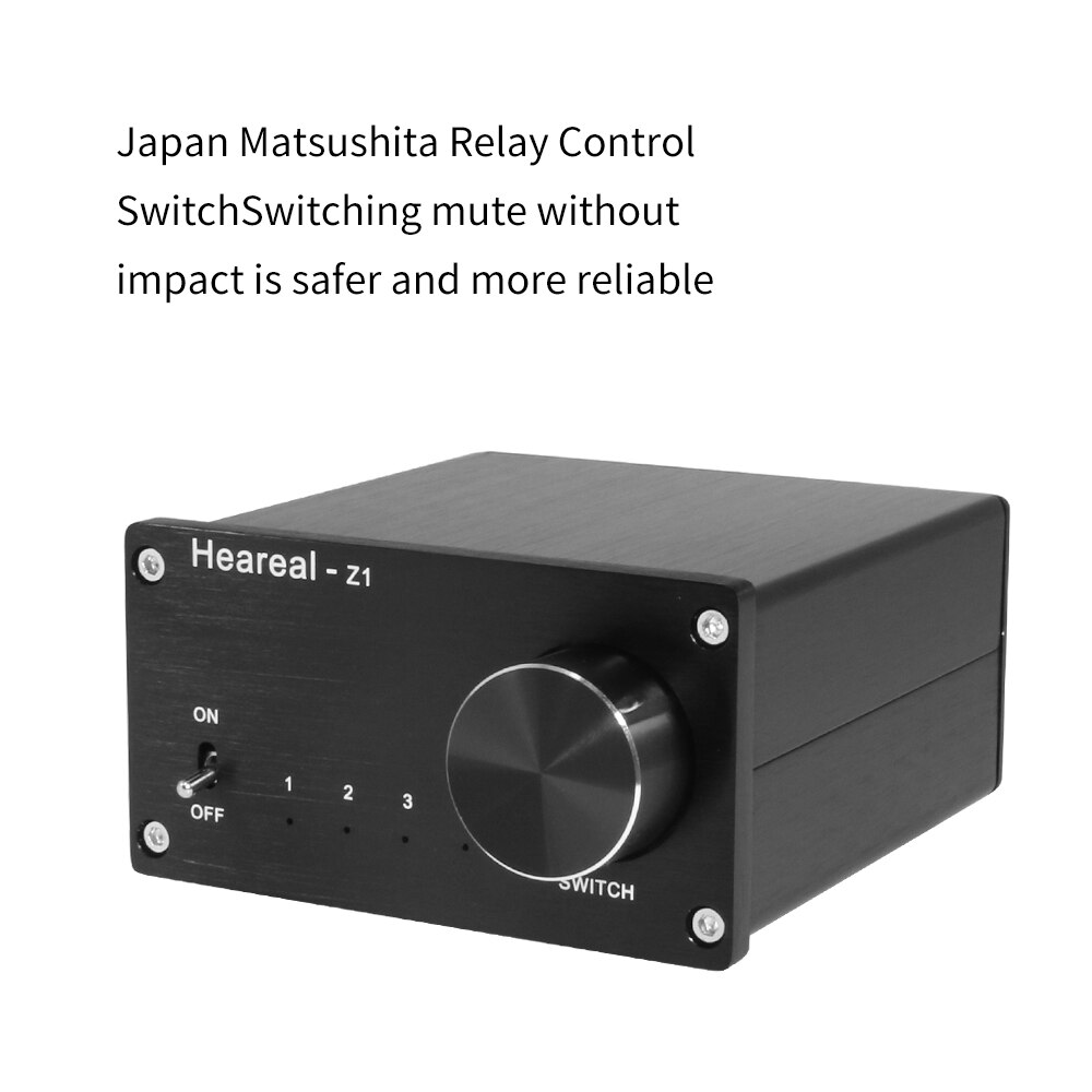 DLHiFi-conmutador de señal de Audio HiFi, interruptor Selector divisor para amplificador, 4 entradas, 1 salida/1 entrada, 4 salidas sin pérdidas, dos vías