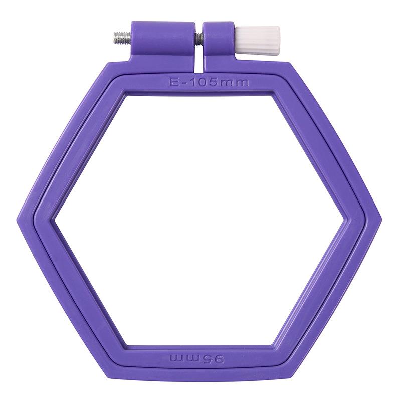 Herramienta de costura, conjunto de marco de aros de bordado de Color madera ovalado redondo, anillos de aro de bordado de plástico para manualidades con aguja de punto de cruz DIY: Granate
