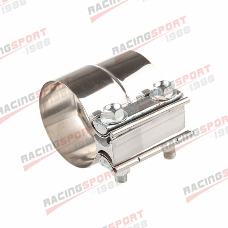 2" Inch Stainless Steel Exhaust Lap Joint Band Clamp Step Clamps