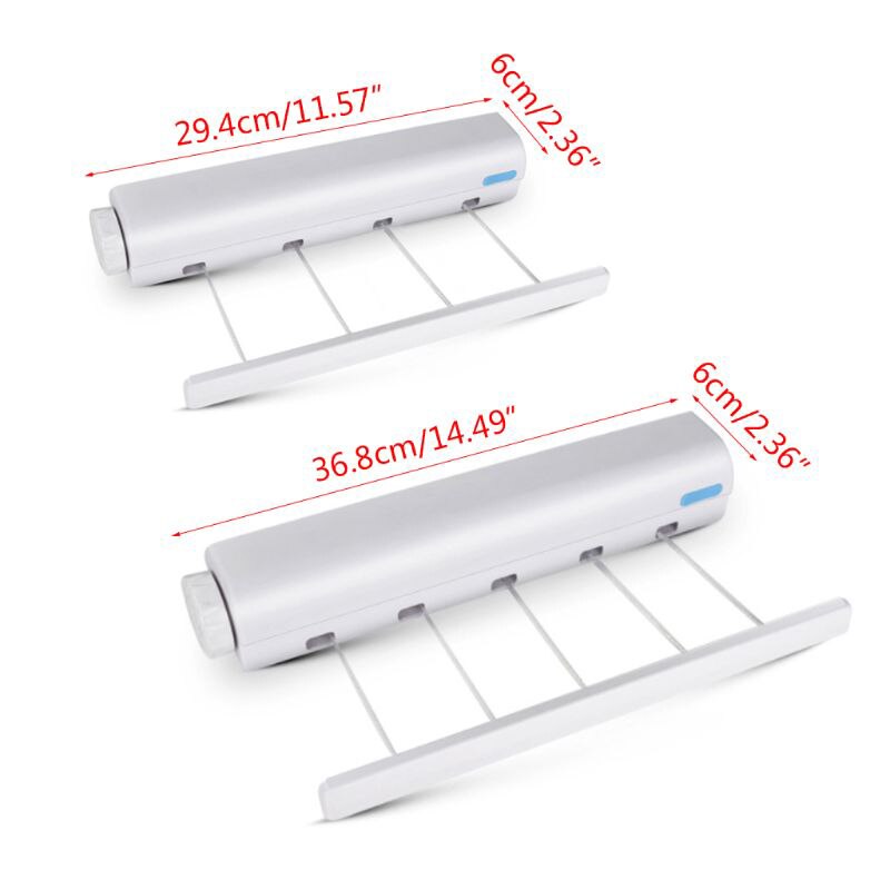 Telescopic String Drying Rack Clothes Line Retractable Clothes Dryer Hanger Hanging Clothes Line Wall Mounted Hanger