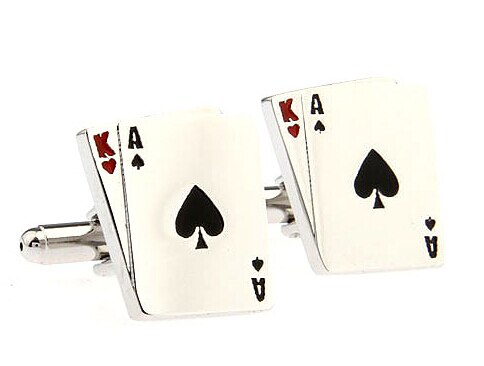 Casino Manchetknopen Gokken Poker Dobbelstenen Koper Manchetknopen en retail: 6