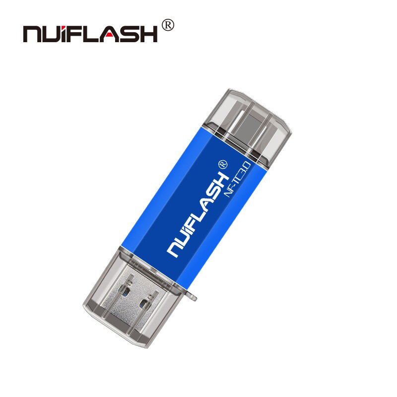 Hotsale OTG dysk Flash USB Usb 3.0 Pen Drive 128 typ GB C Micro pamięć Usb 16GB 32GB 64GB Pendrive dla urządzenia typu C: 512GB / blue